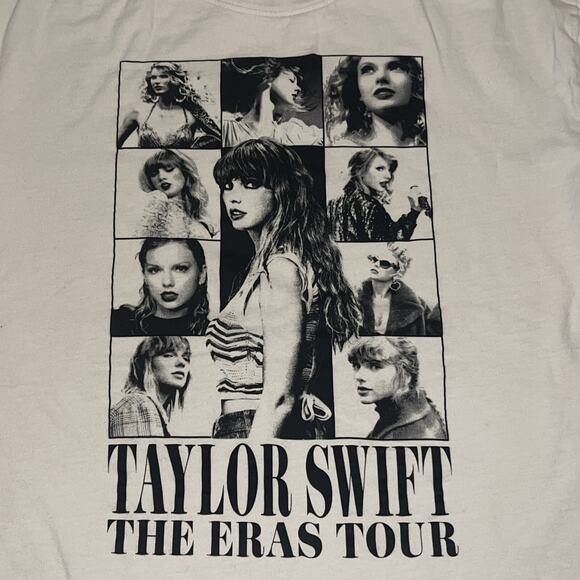 Taylor Swift Shirt Adult Small The Eras Tour Official Cream Beige - Picture 3 of 8